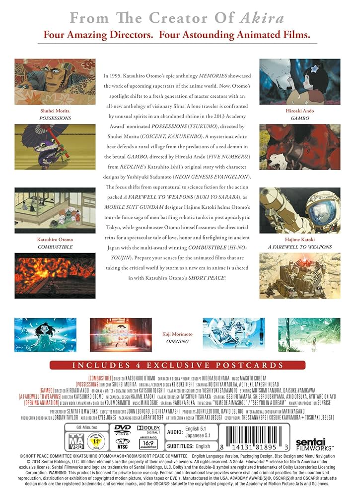 (未使用･未開封品)　SHORT PEACE [DVD] vf3p617 Short Peace | Sentai